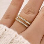 S925 Classic 0.6Ct Insert Wedding Band Engagement Ring Enhancer