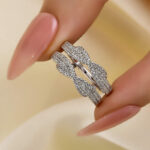 S925 Maxine Special Round Cut Jacket Wedding Band