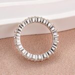 S925 Moissanite 2.5 Ct Round Cut Women's Wedding Band - Image 5