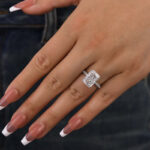 S925 Maxine 5.0Ct Elongated Radiant Cut Engagement Ring - Image 3