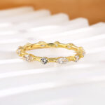 S925 Maxine Fashion Marquise & Round Cut Wedding Band - Image 11