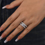 S925 Classic Round Cut 3-Pieces Wedding Set In Sterling Silver - Image 3