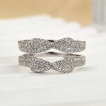 S925 Maxine Special Round Cut Jacket Wedding Band - Image 3