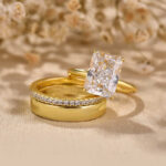 S925 Maxine Classic 4.5Ct Radiant Cut 3PC Wedding Set - Image 3