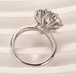 S925 Maxine Moissanite 2.0 Ct Round Cut White Gold Engagement Ring For Women - Image 7