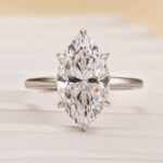 S925 Fashion Marquise Cut Women's Engagement Ring In Sterling Silver - Image 4