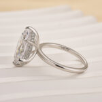 S925 Fashion Marquise Cut Women's Engagement Ring In Sterling Silver - Image 6