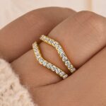 S925 Vintage Insert Wedding Band Engagement Ring Enhancer In Sterling Silver - Image 3