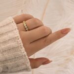S925 Elegant Round Cut Yellow Gold/white Gold Full Eternity Wedding Band Wedding Band - Image 4