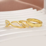 S925 Moissanite 3PC 2.0Ct Classic Round Cut Wedding Ring Set For Women - Image 4