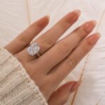 S925 Classic 8.0Ct Cushion Cut Solitaire Engagement Ring Travel Ring In Sterling Silver - Image 2