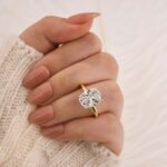 S925 5.5Ct Cushion Cut Hidden Halo Engagement Ring Travel Ring - Image 2