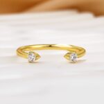 S925 Open Wedding Band In Sterling Silver - Image 5
