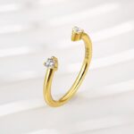 S925 Open Wedding Band In Sterling Silver - Image 6