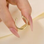 S925 Open Wedding Band In Sterling Silver - Image 2