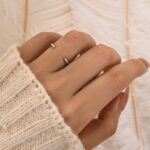 S925 Maxine Classic Yellow Gold Open Wedding Band In Sterling Silver - Image 4