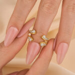 S925 Vintage Vine Yellow Gold Jacket Wedding Band In Sterling Silver - Image 2