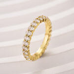 S925 Maxine Moissanite 3.0 Ct Oval Cut Full Wedding Band for Women - Image 11
