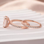 S925 Maxine Moissanite 3.5CT Radiant Cut Wedding Ring Set In Sterling Silver - Image 10