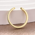 S925 Maxine Open Moissanite Diamond Pavé Spacer Ring - Image 7