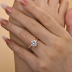 S925 Classic Round Cut Solitaire Engagement Ring for Her - Image 12
