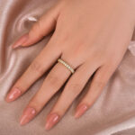 S925 Maxine Moissanite 3.0 Ct Oval Cut Full Wedding Band for Women - Image 9