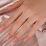 S925 Maxine Open Moissanite Diamond Pavé Spacer Ring - Image 4