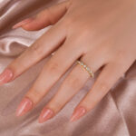 S925 Maxine Moissanite 0.55 Ct Marquise-Round Cut Wedding Band - Image 5