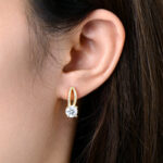 S925 1.0Ct*2 Moissanite Exclusive Round Cut Stud Earrings - Image 10