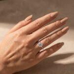 S925 Classic Round Cut Engagement Ring for Her 4 prong In Sterling Silver - Image 2