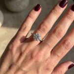 S925 Classic Round Cut Engagement Ring for Her 4 prong In Sterling Silver - Image 3