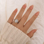 S925 Halo 2.0Ct Oval Cut Vintage Engagement Ring In Sterling Silver - Image 3
