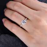 S925 Twist 1.25 Carat/2.0 Carat Round Cut Promise Ring For Her In Sterling Silver - Image 7