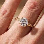 S925 Twist 1.25 Carat/2.0 Carat Round Cut Promise Ring For Her In Sterling Silver