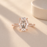 S925 Maxine Moissanite 2.0 Ct~5.5 Ct Oval Cut Engagement Ring In Sterling Silver - Image 15