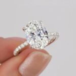 S925 Maxine Moissanite 2.0 Ct~5.5 Ct Oval Cut Engagement Ring In Sterling Silver - Image 2