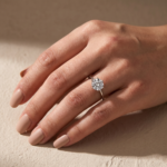 S925 Maxine 2.0~4.0 Carat Moissanite 6 Prong Round Cut Promise Ring - Image 2