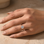 S925 Maxine 2.0~4.0 Carat Moissanite 6 Prong Round Cut Promise Ring - Image 9