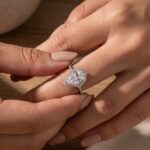 S925 3.0 Carat Stunning Halo Pear Cut Elegant Engagement Ring In Sterling Silver - Image 7