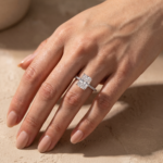 S925 Maxine Moissanite 1.0 Ct~3.5Ct Radiant Cut Engagement Ring in Sterling Silver - Image 2