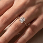 S925 Maxine Moissanite 2.0 CT Radiant Cut Engagement Ring In Sterling Silver - Image 9