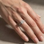 S925 Maxine Moissanite 2.0 CT Radiant Cut Engagement Ring In Sterling Silver - Image 2