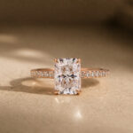 S925 Maxine Moissanite 2.0 CT Radiant Cut Engagement Ring In Sterling Silver - Image 11