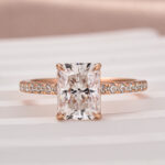 S925 Maxine Moissanite 1.0 Ct~3.5Ct Radiant Cut Engagement Ring in Sterling Silver - Image 20