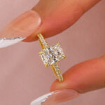 S925 Maxine Moissanite 1.0 Ct~3.5Ct Radiant Cut Engagement Ring in Sterling Silver - Image 19