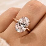 S925 Exclusive Oval Cut Engagement Ring In Sterling Silver - Image 8