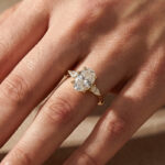 S925 Maxine Outstanding Moissanite 4.0 Carat Oval Cut Engagement Ring