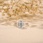S925  Emerald Cut 3.5 Carat Solitaire Engagement Ring For Her - Image 5