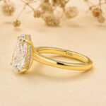 S925 Classic 4.0Ct Pear Cut Engagement Ring Promise Ring In Sterling Silver - Image 5