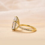S925 4.5Ct Excellent Pear Cut Engagement Ring - Image 8